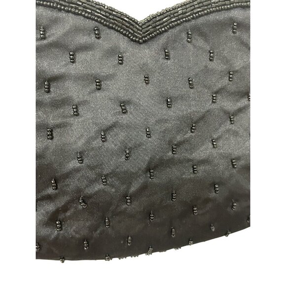 Vtg Shoulder Bag Clutch Beaded Back Sequined Front Paisley Hong Kong “Sample” - Picture 5 of 10